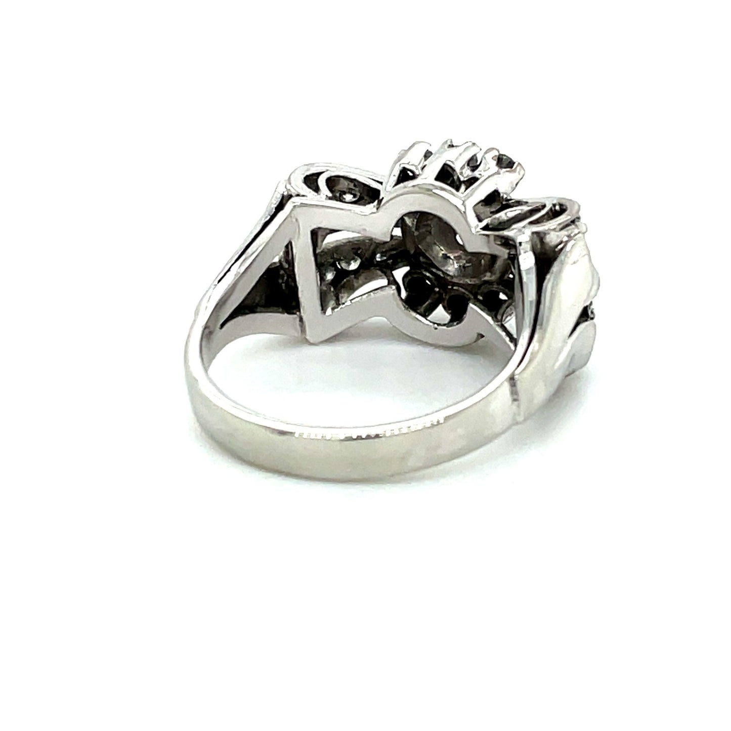 Ring Schleife mit 19 Diamanten ca. 0,22ct Gold 585 - JUWEL1