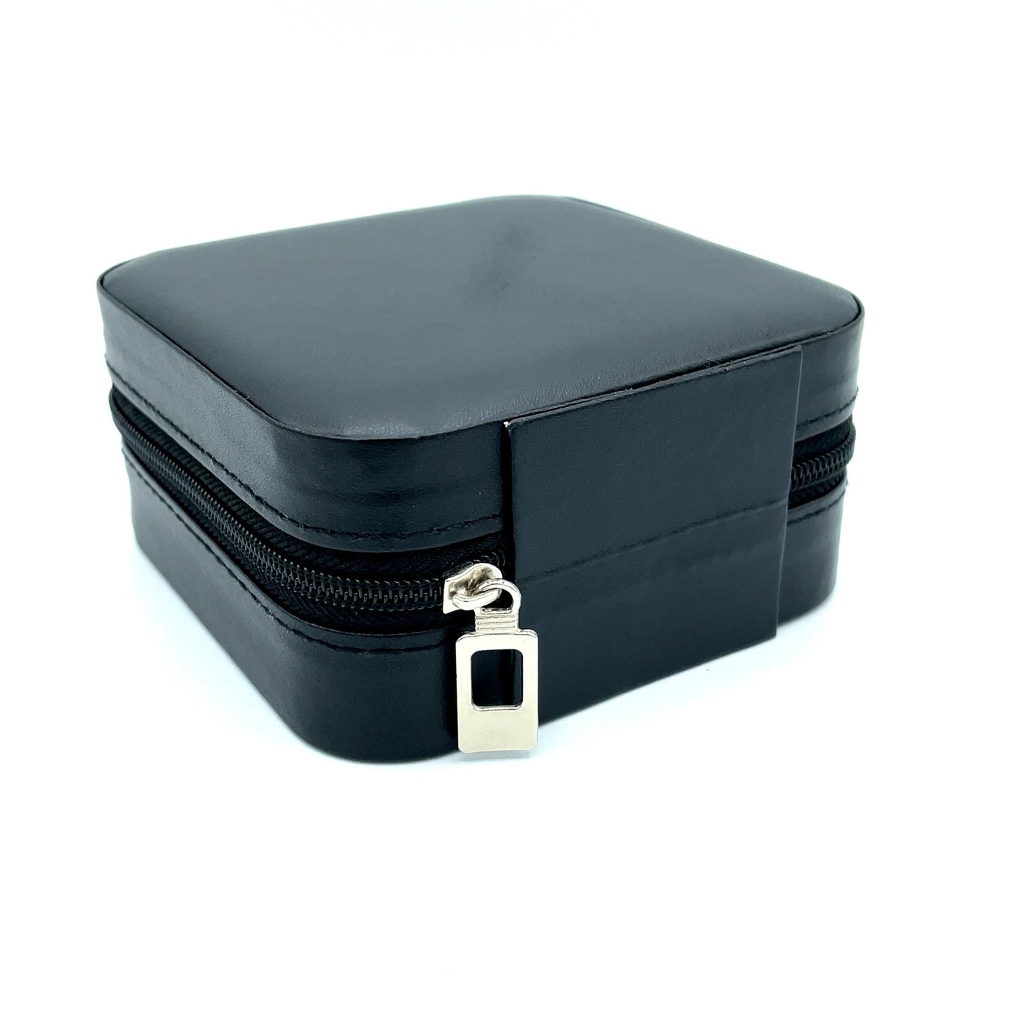 Schmucketui in Schwarz veganes Leder - JUWEL1