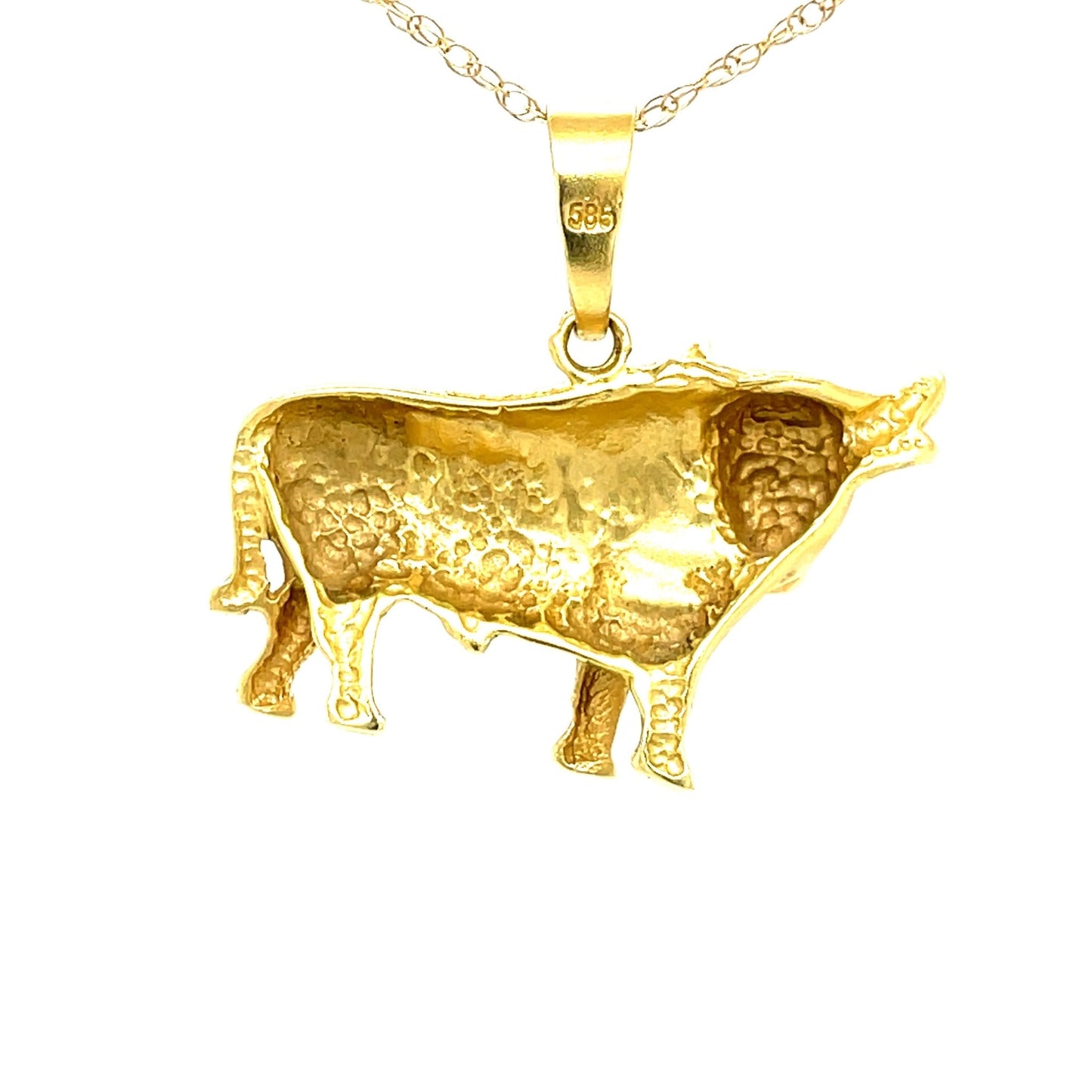 Stier Anhänger mind. 5,3g Gold 585 - JUWEL1