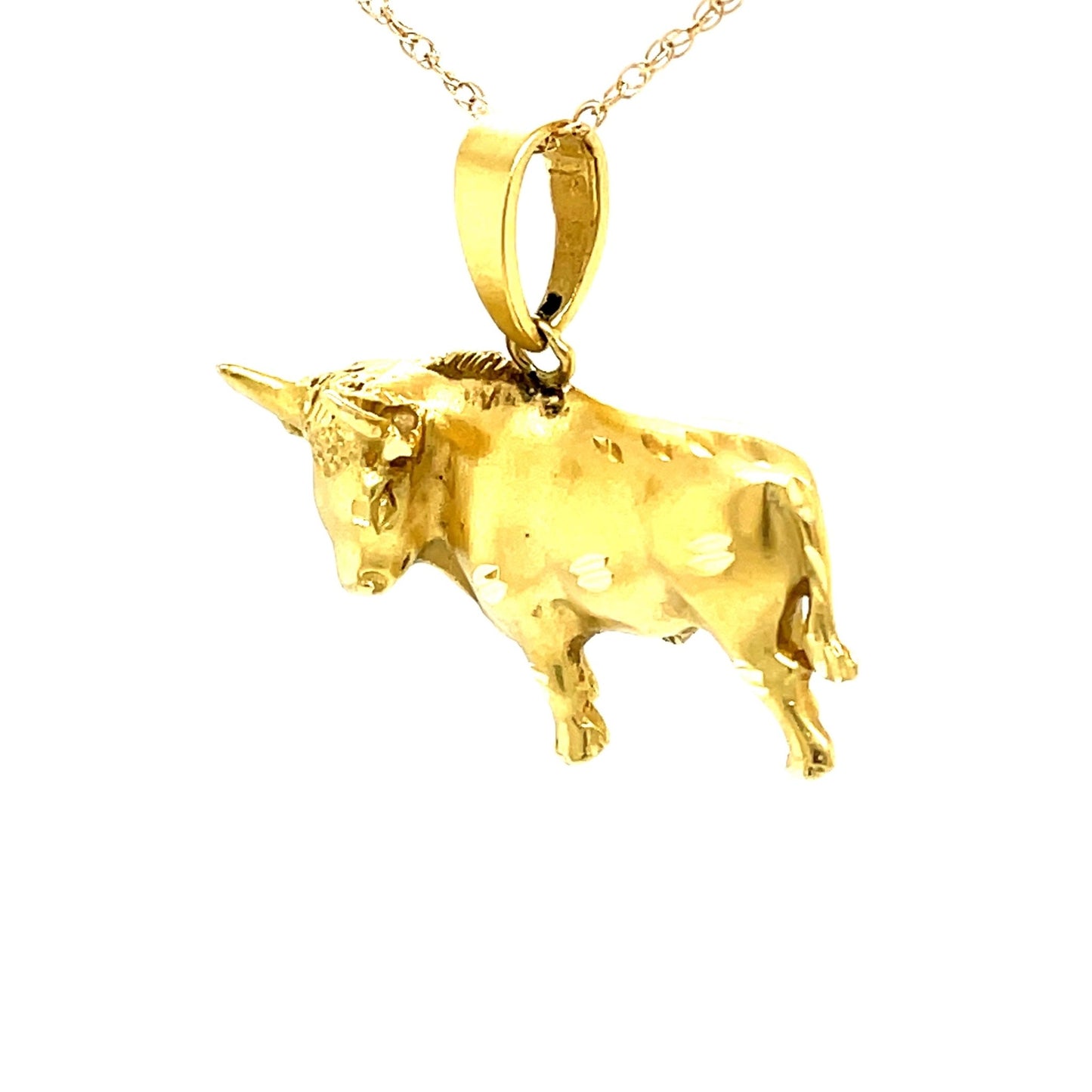 Stier Anhänger mind. 5,3g Gold 585 - JUWEL1