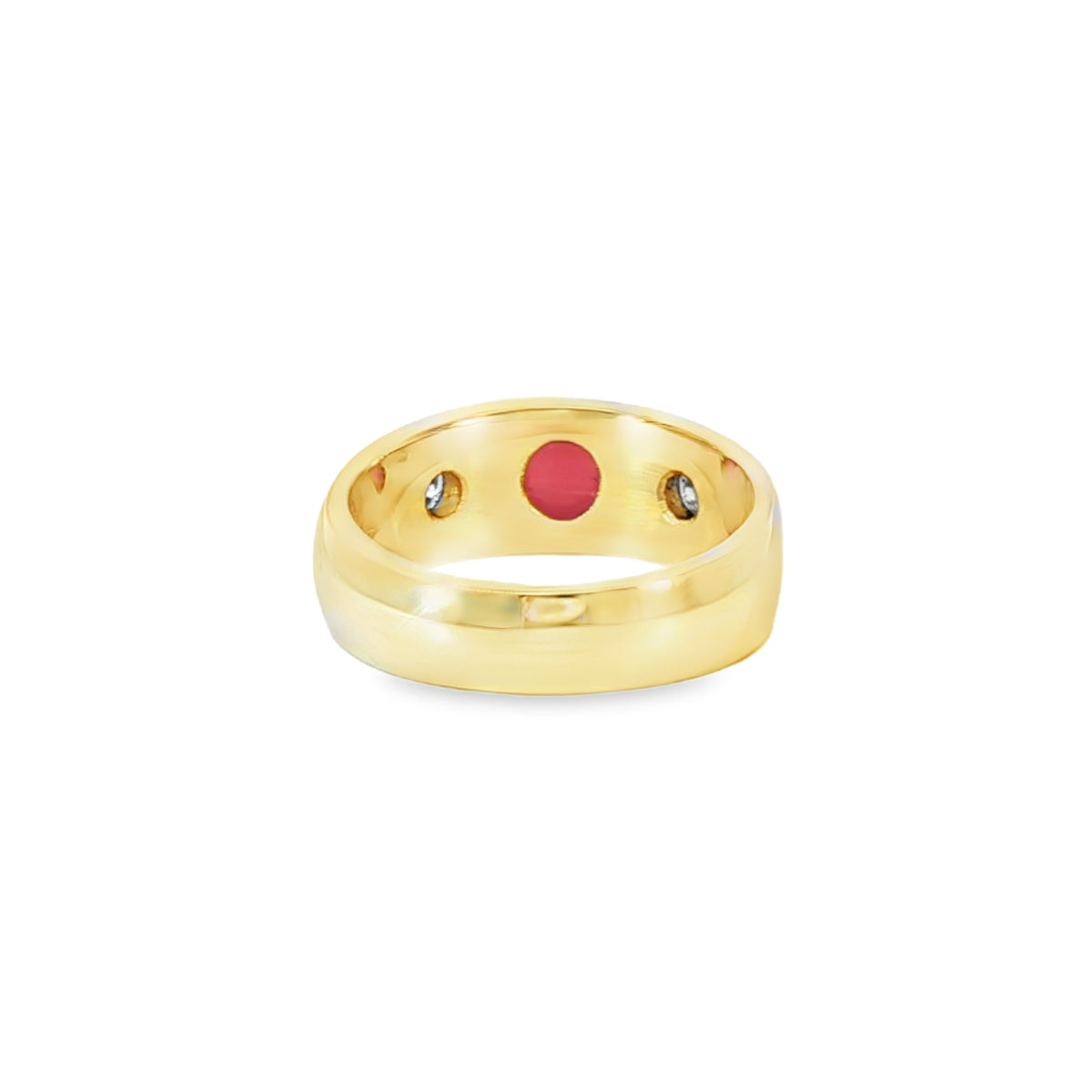 Ring mit Rubin und 2 Diamanten mind. 7,7g in Gold 585