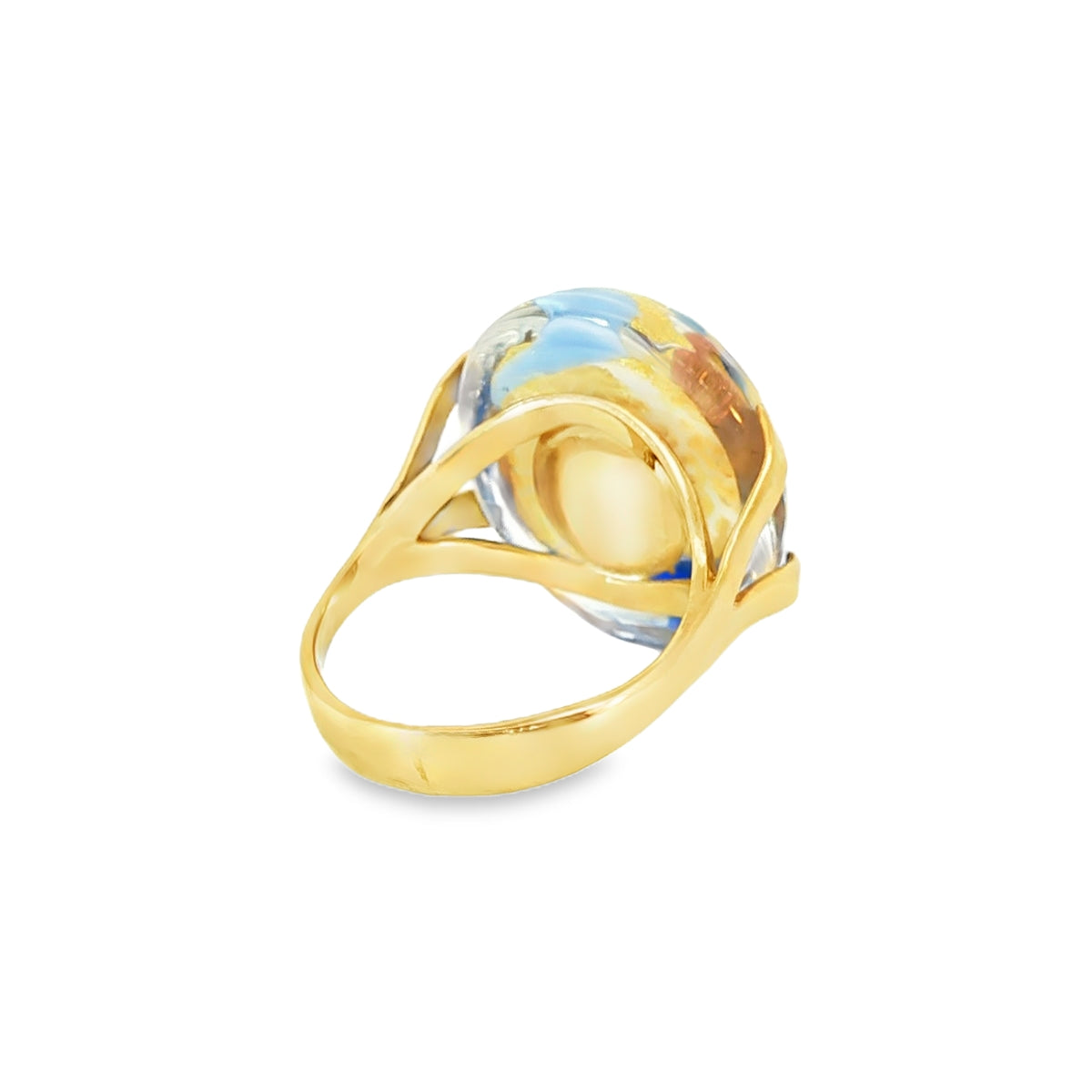 Ring mit Murano-Glas mind. 8,3g in Gold 375