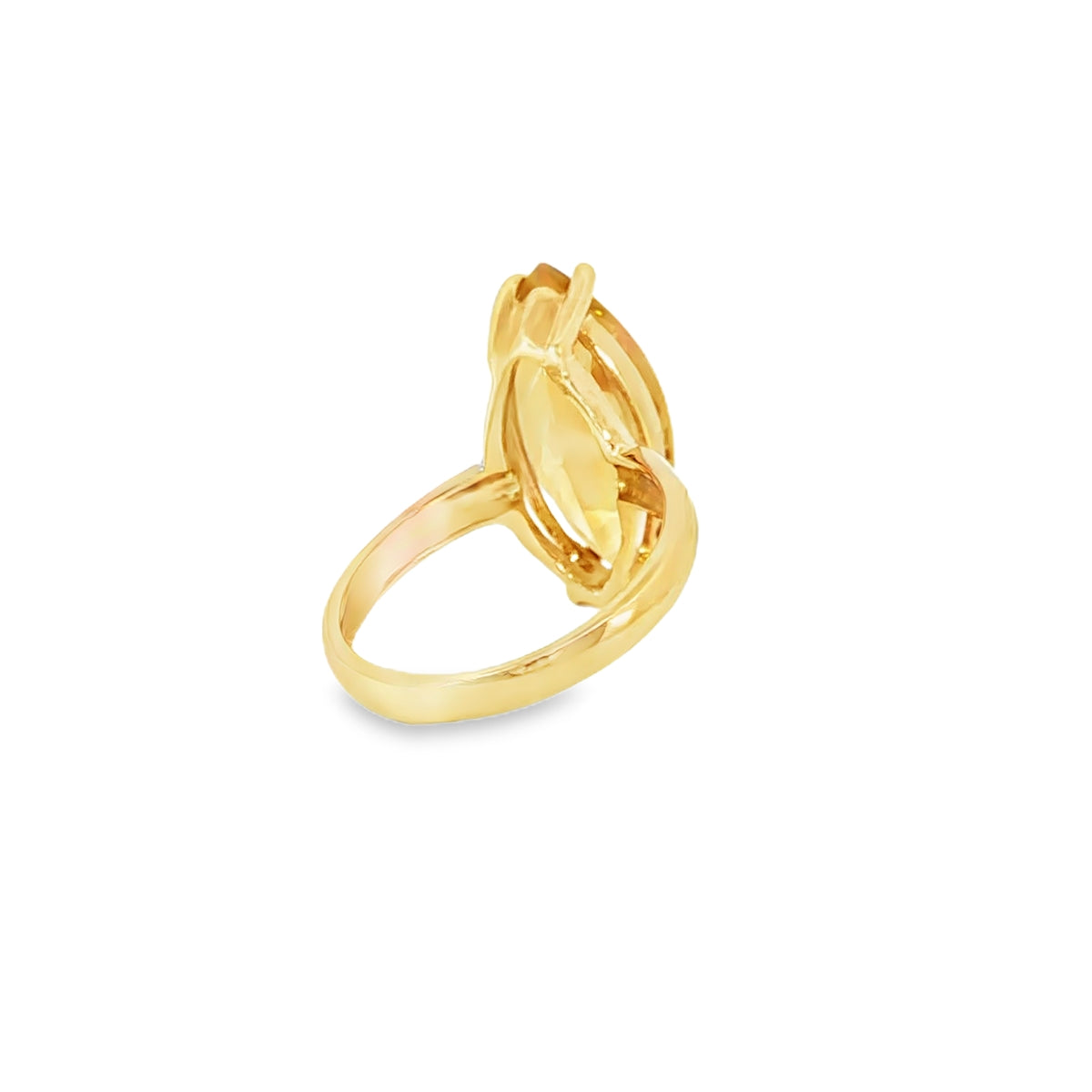 Ring mit Citrin mind. 5,4g in Gold 375