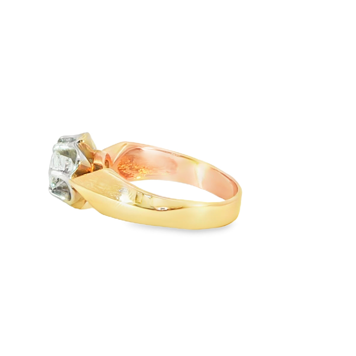 Diamant-Solitärring aus Roségold mind. 4,8 g in Gold 583