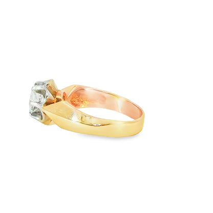 Diamant-Solitärring aus Roségold mind. 4,8 g in Gold 583