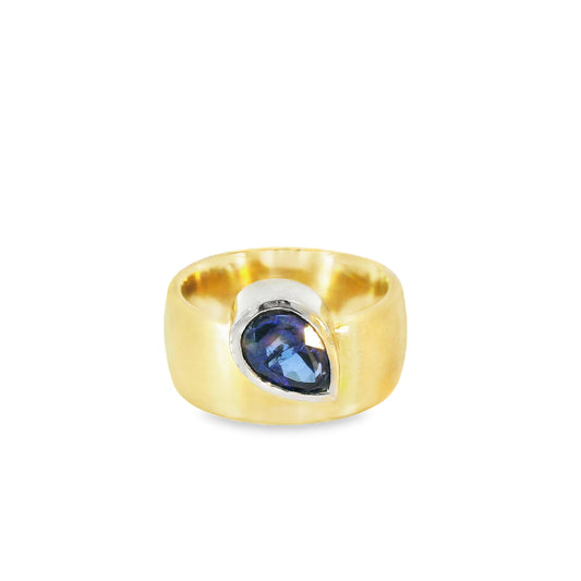 Ring in Gold 750 mit Saphir