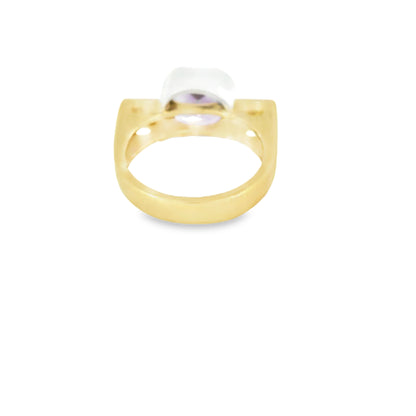 Ring in Gold 585 mit Amethyst und Diamanten