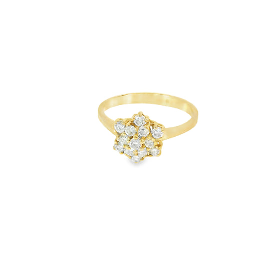 Ring in Gold 585 mit 13 Diamanten