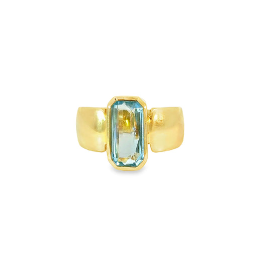 Ring in Gold 585 mit Blautopas