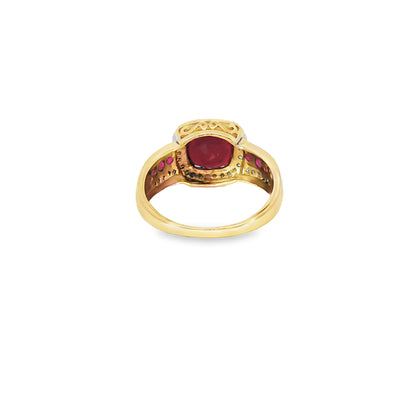 Ring Harry Ivens mit Rubin & Diamanten in Gold 585