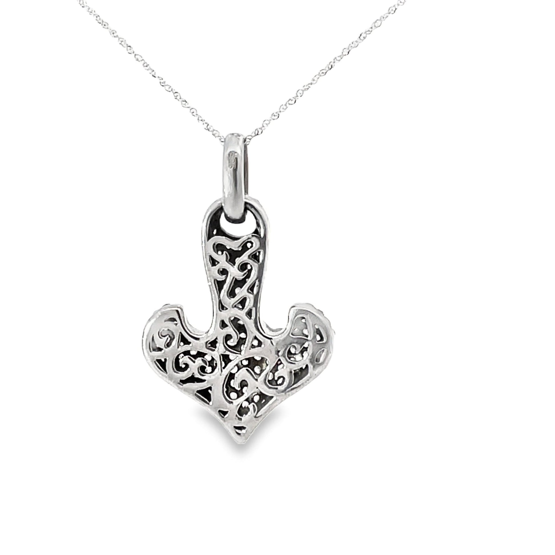 Anhänger Anker mit Zirkonia in Silber 925 - JUWEL1