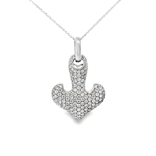 Anhänger Anker mit Zirkonia in Silber 925 - JUWEL1