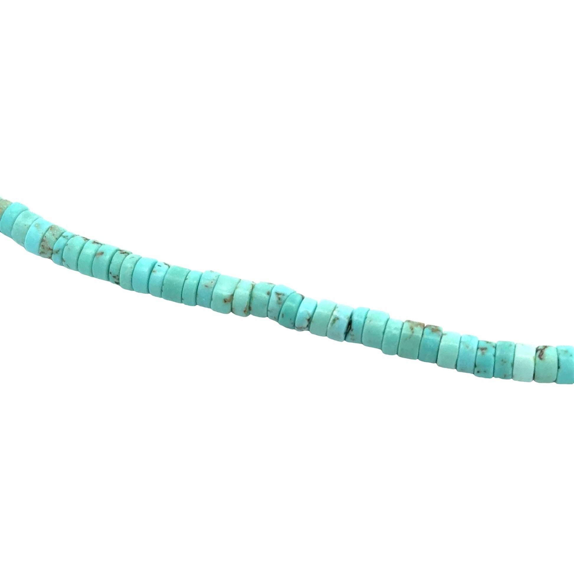 Blauer Magnesit - Halskette L: 45 cm in Silber 925 - JUWEL1