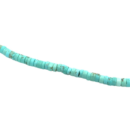 Blauer Magnesit - Halskette L: 45 cm in Silber 925 - JUWEL1