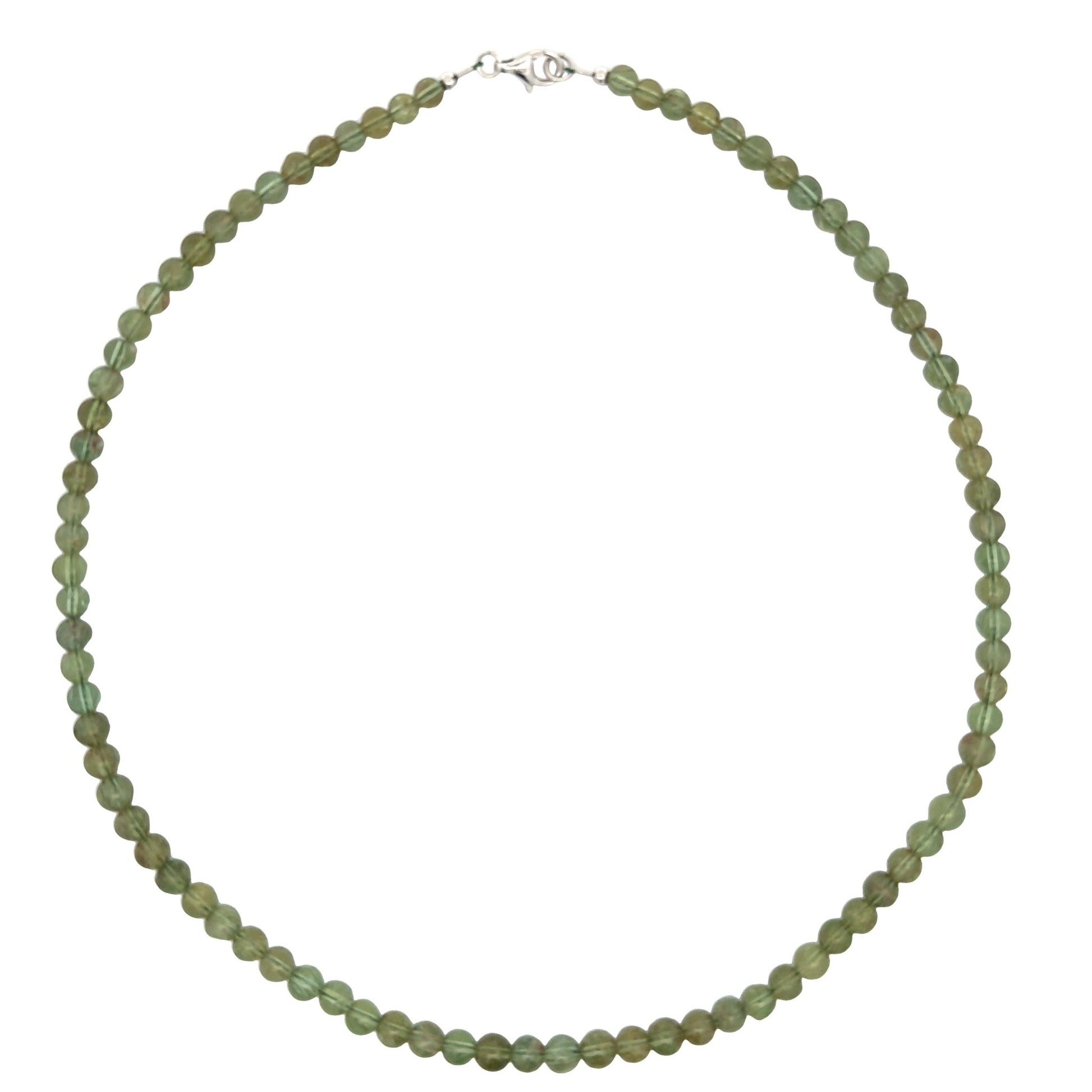 Grüner Apatit - Halskette L: 45 cm in Silber 925 - JUWEL1