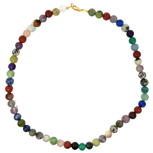 Multicolor Halskette L: 45 cm in Silber 925 - JUWEL1