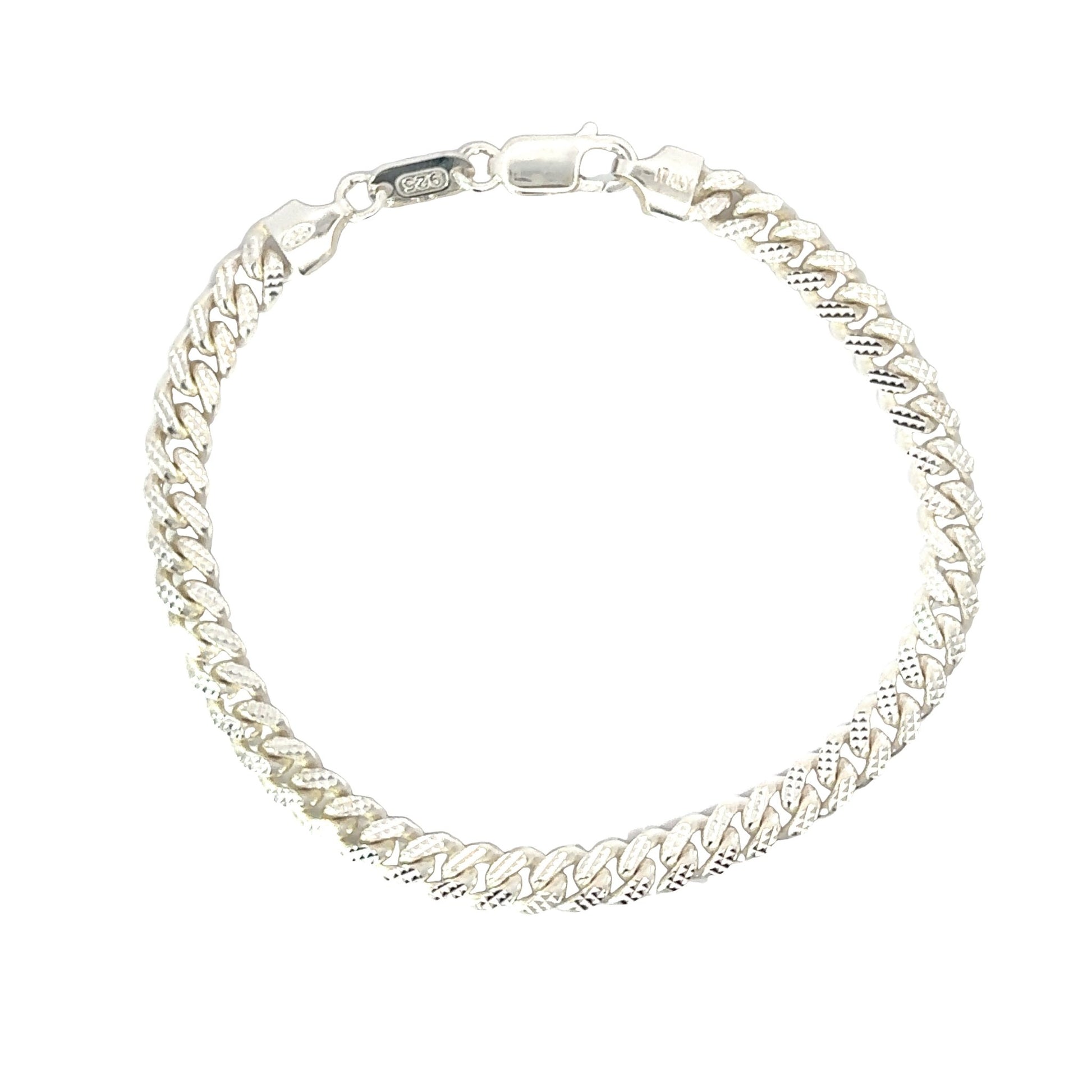 PAVÉ CUBAN Armband in Silber 925 - JUWEL1