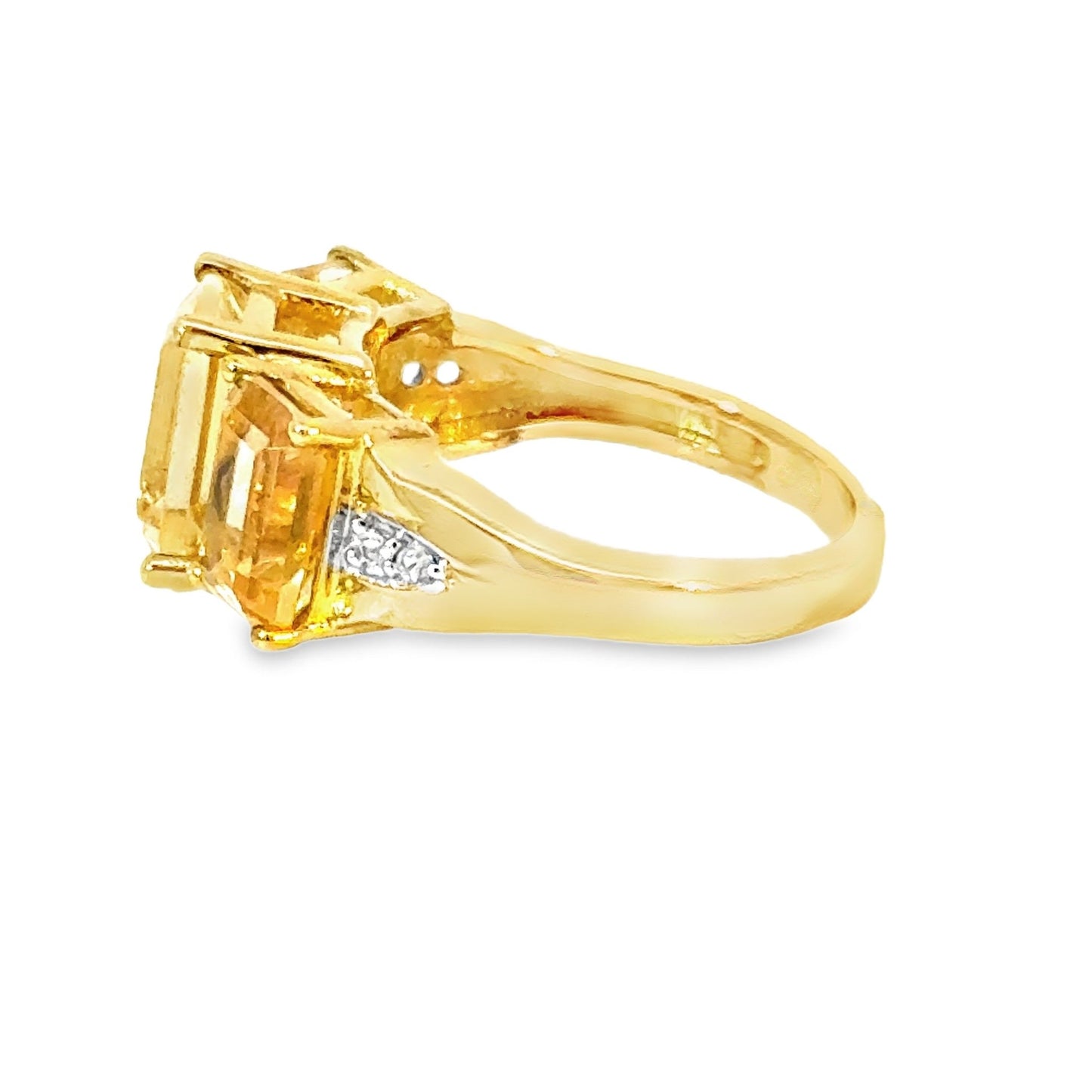 Ring Harry Ivens mit Citrine und Zirkonias in Silber 925 - JUWEL1