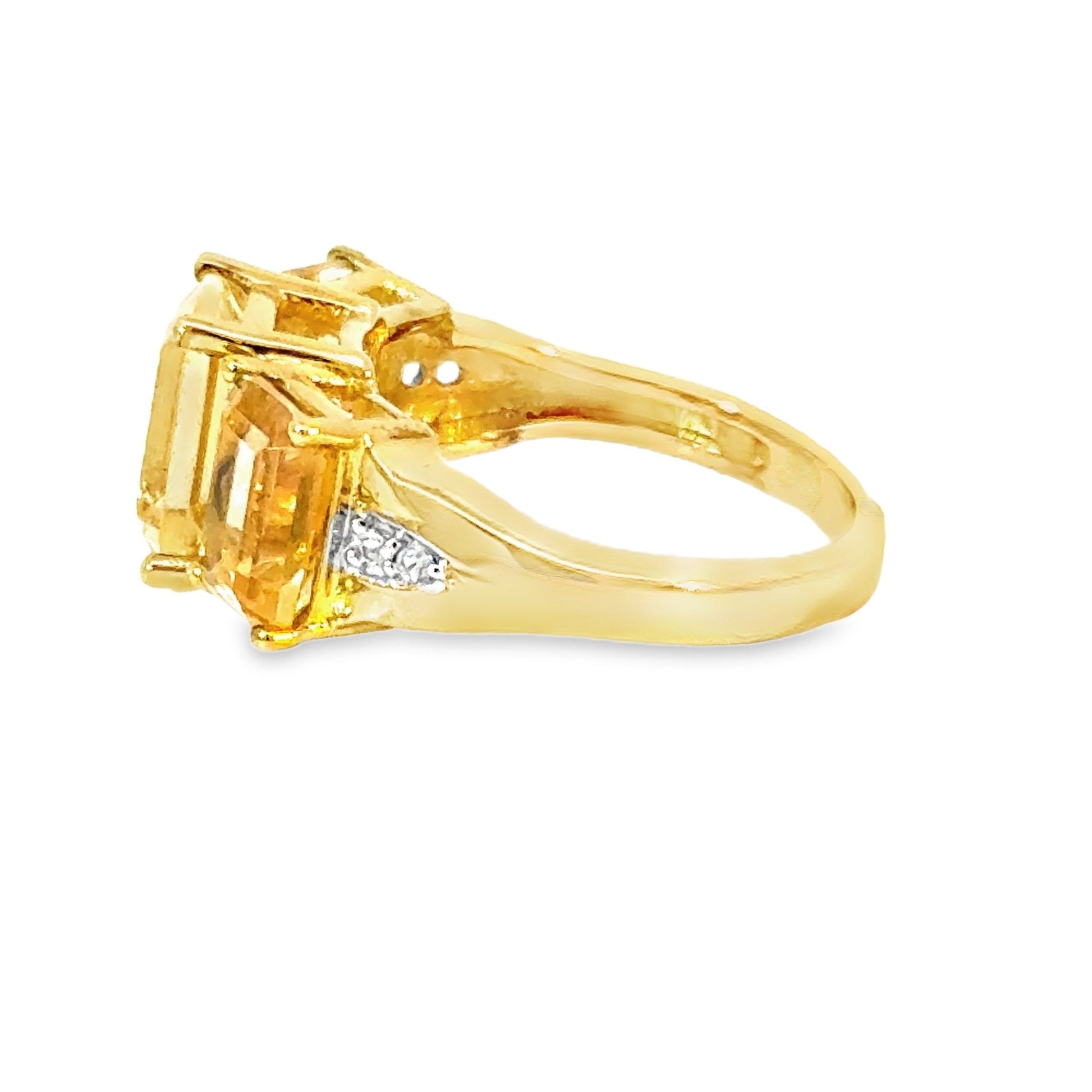 Ring Harry Ivens mit Citrine und Zirkonias in Silber 925 - JUWEL1