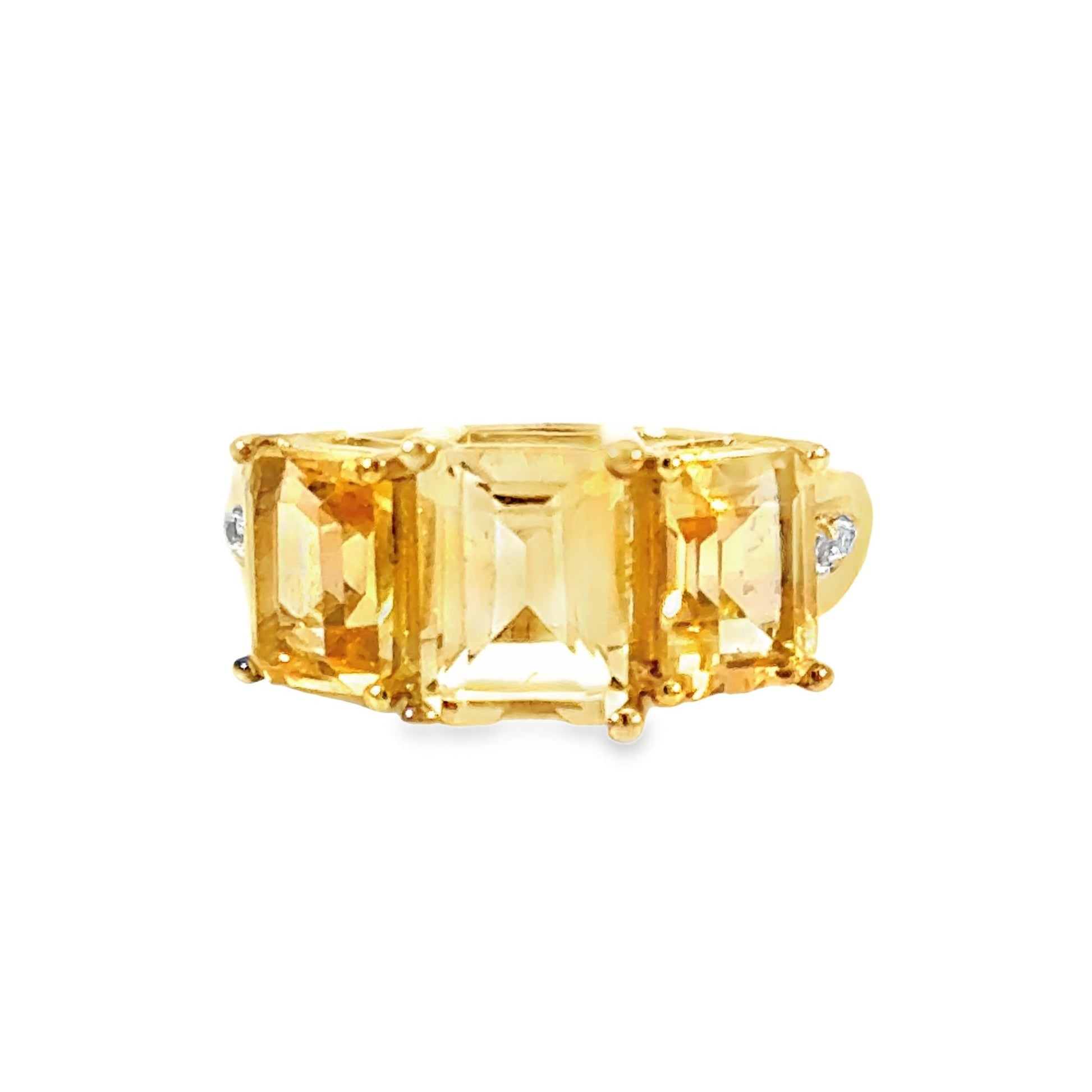 Ring Harry Ivens mit Citrine und Zirkonias in Silber 925 - JUWEL1