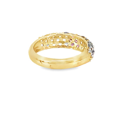 Ring Harry Ivens mit Zirkonia Multicolor in Silber 925 - JUWEL1