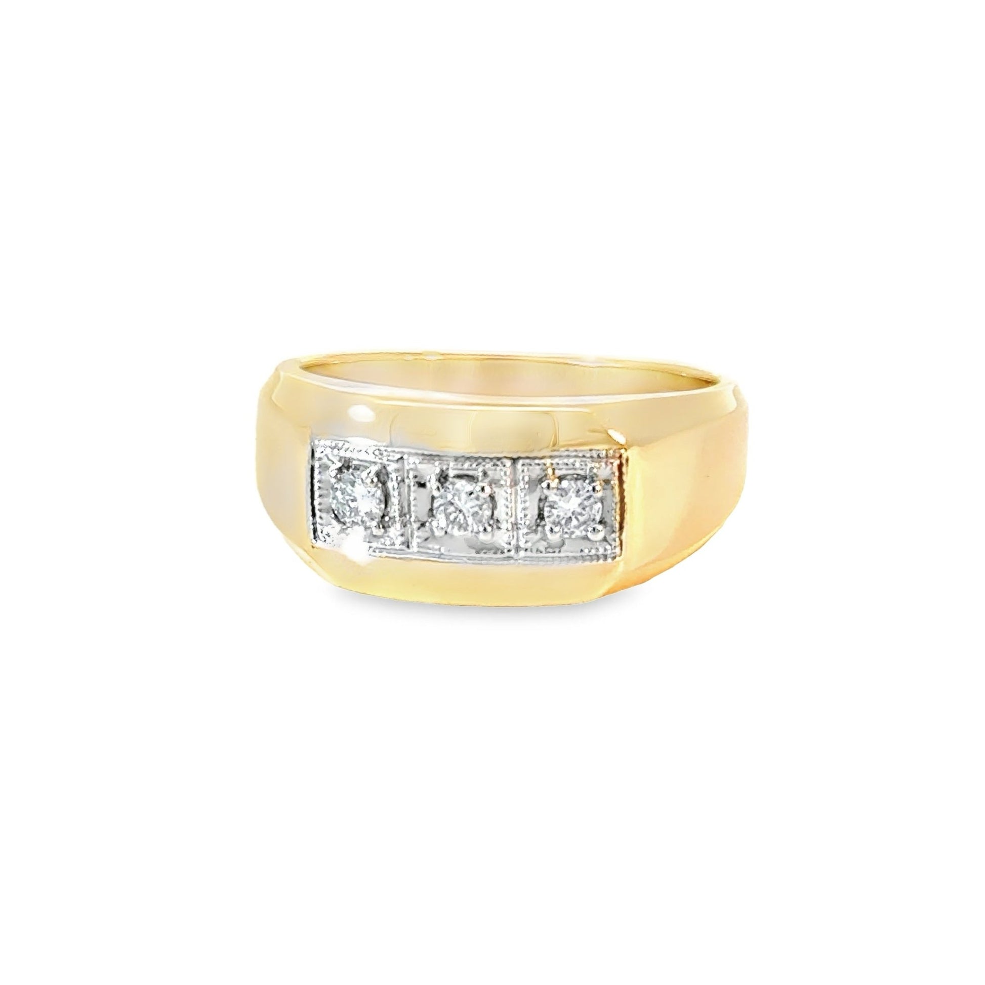 Ring mit 3 Brillanten mind. 10,5g in Gold 750 - JUWEL1