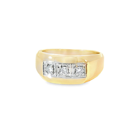 Ring mit 3 Brillanten mind. 10,5g in Gold 750 - JUWEL1