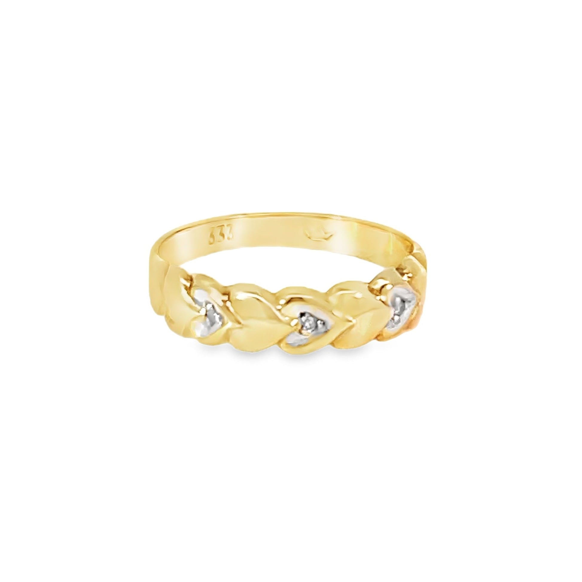 Ring mit 3 Diamanten mind. 1,3 g in Gold 333 - JUWEL1