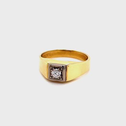 Ring mit 1 Brillant ca. 0,20 ct Gold 585