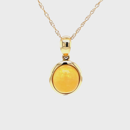 Afrikanischer Opal 3,00 ct Anhänger Gold 585