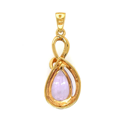 Anhänger 1 Amethyst vergoldet in Silber 925 - JUWEL1