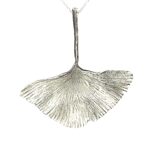 Anhänger Ginkgoblatt in Silber 925 - JUWEL1