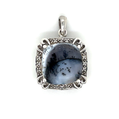 Anhänger mit Dendriten Achat & Topas mind. 7,0g Silber 925 - JUWEL1