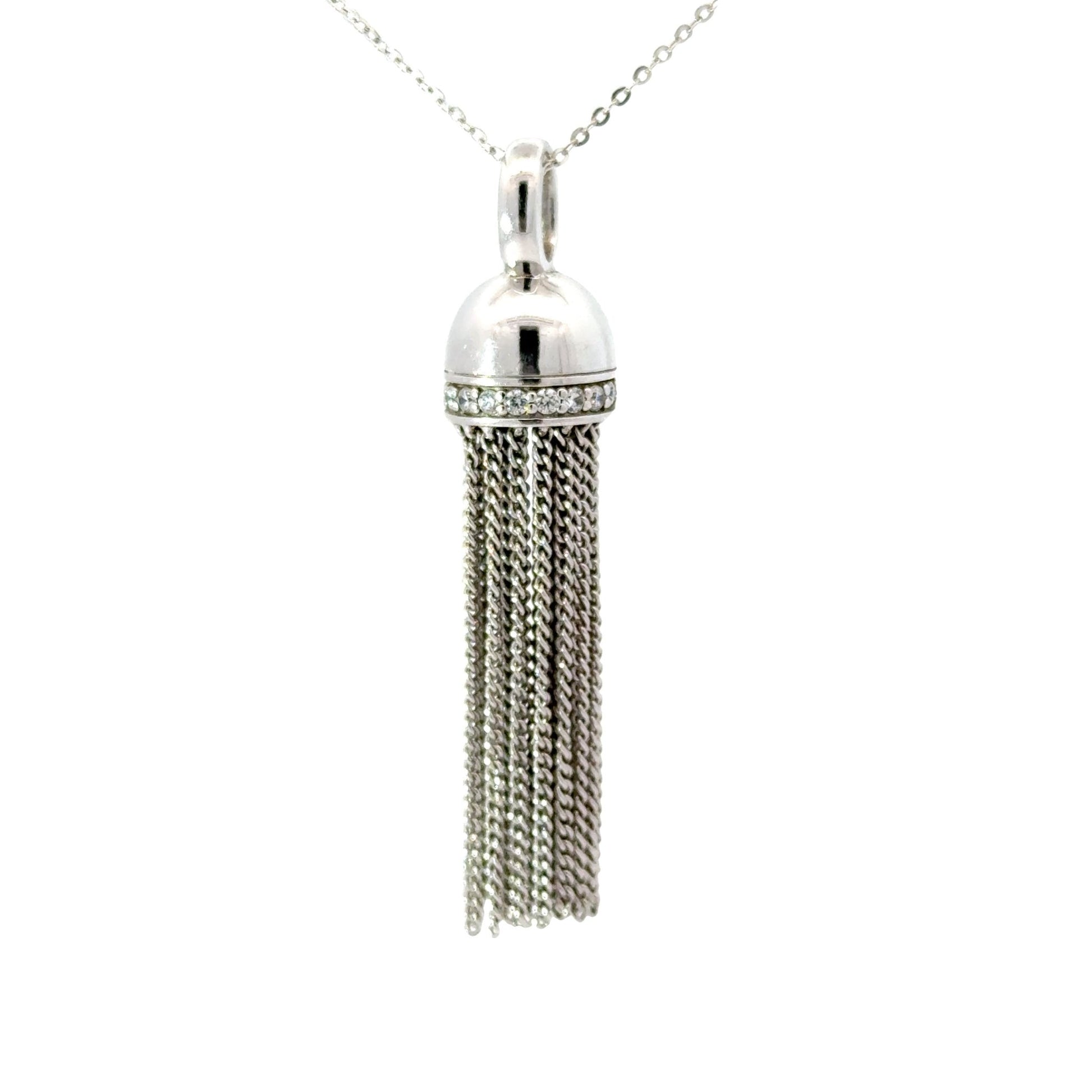 Anhänger Quaste mit 20 Zirkonia TI SENTO in Silber 925 - JUWEL1