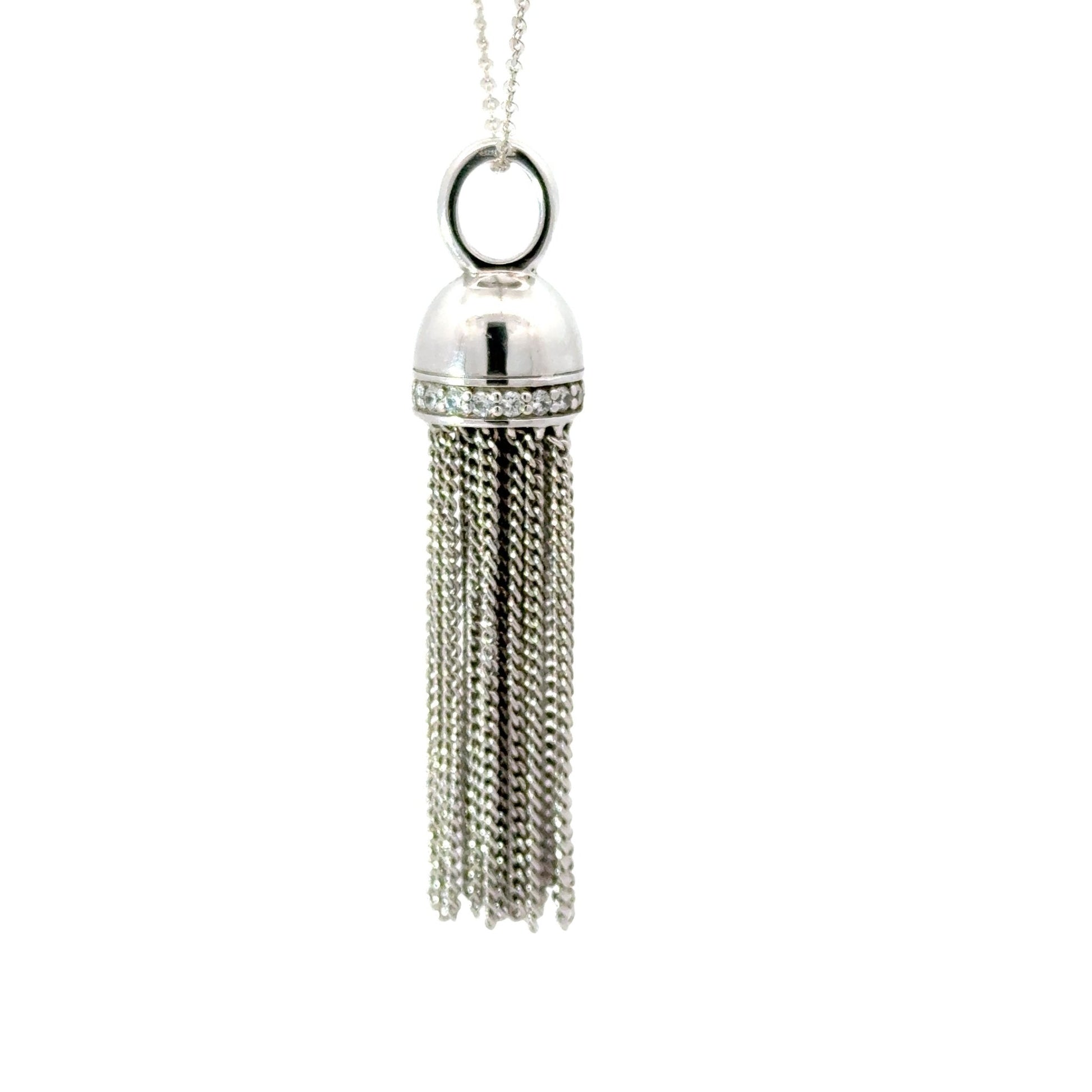 Anhänger Quaste mit 20 Zirkonia TI SENTO in Silber 925 - JUWEL1