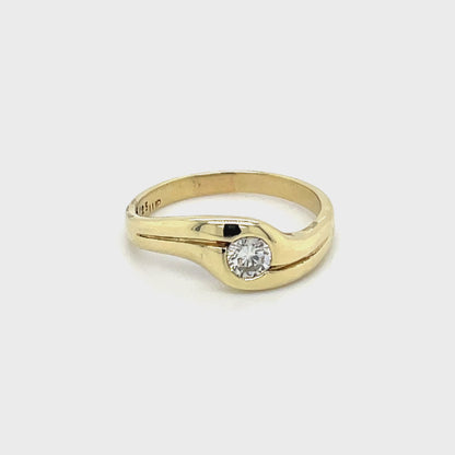 Solitärring mit lupenreinem Brillanten mind. 2,7g in 585er Gold