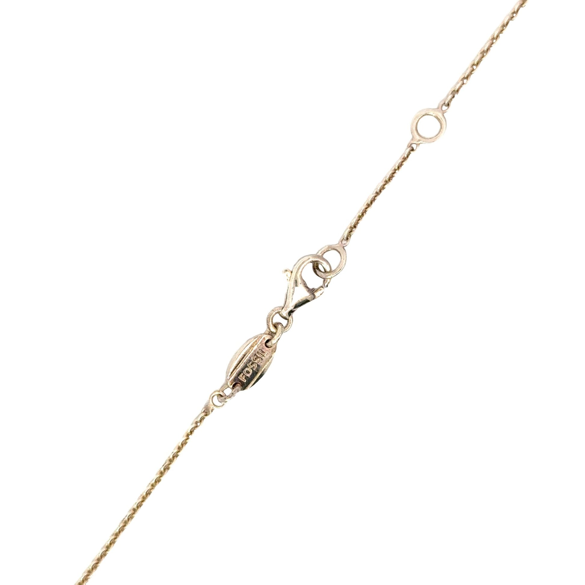 Collier Fossil in Silber 925 - JUWEL1