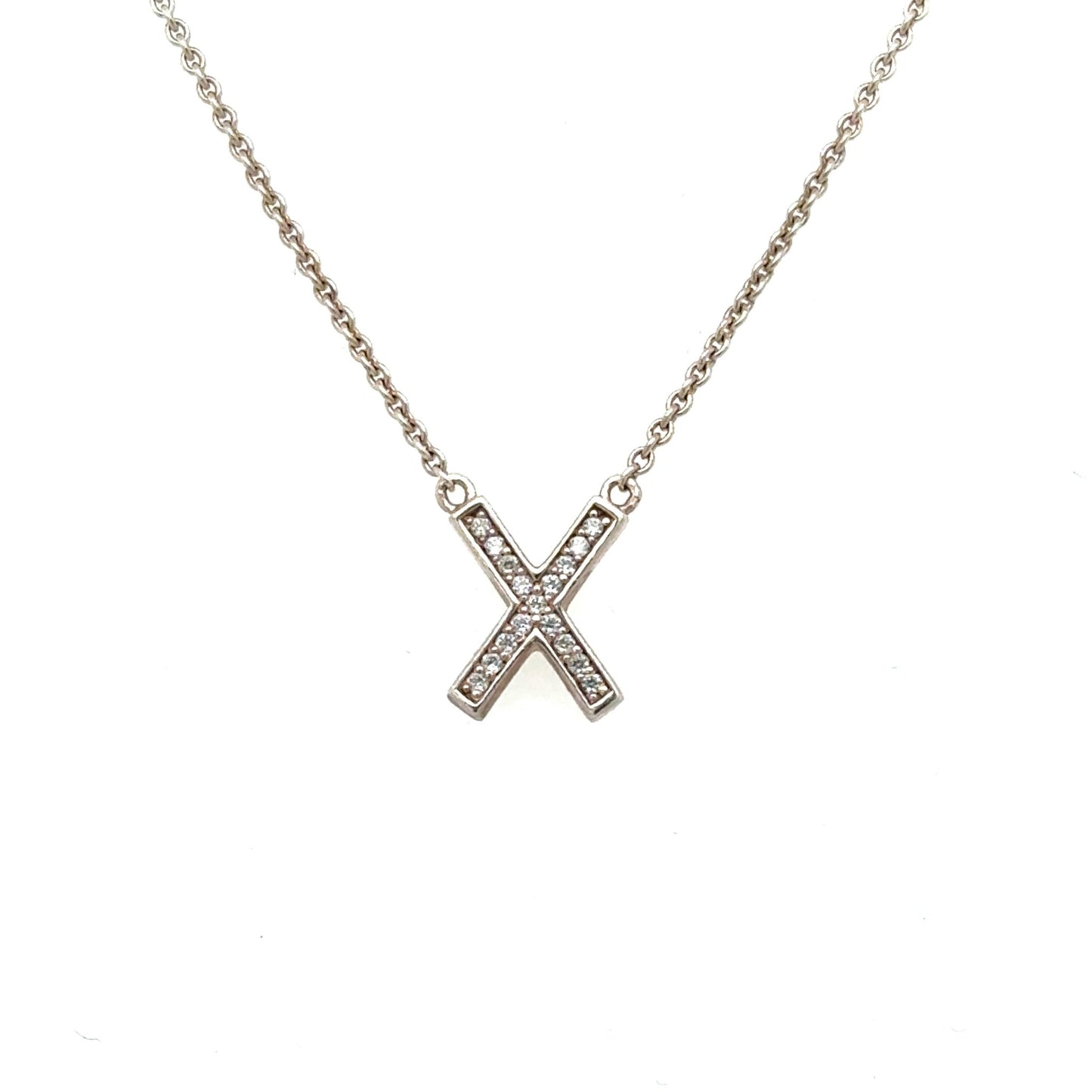 Collier X Form THOMAS SABO & 13 Zirkonias in Silber 925 - JUWEL1