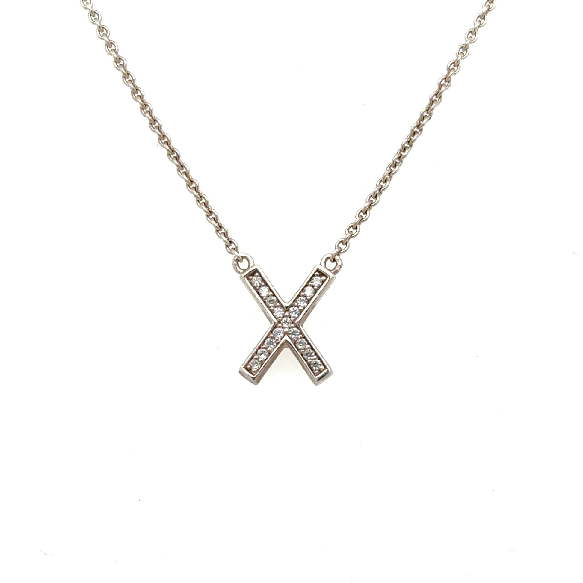 Collier X Form THOMAS SABO & 13 Zirkonias in Silber 925 - JUWEL1