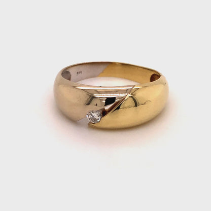 Ring mit 1 Brillant mind. 4,0g Gold 585