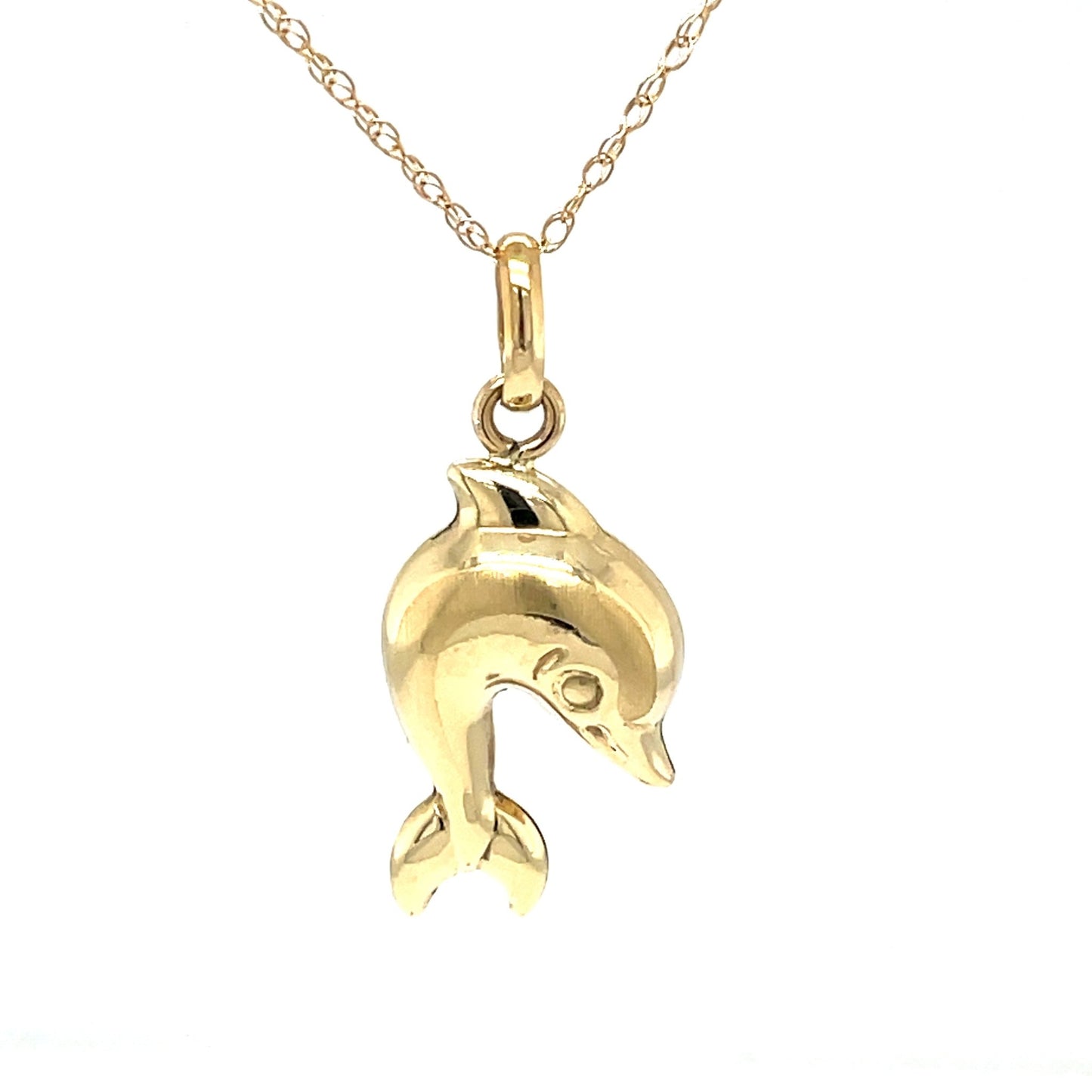 Delphin Anhänger mind. 1,7g in Gold 585 - JUWEL1