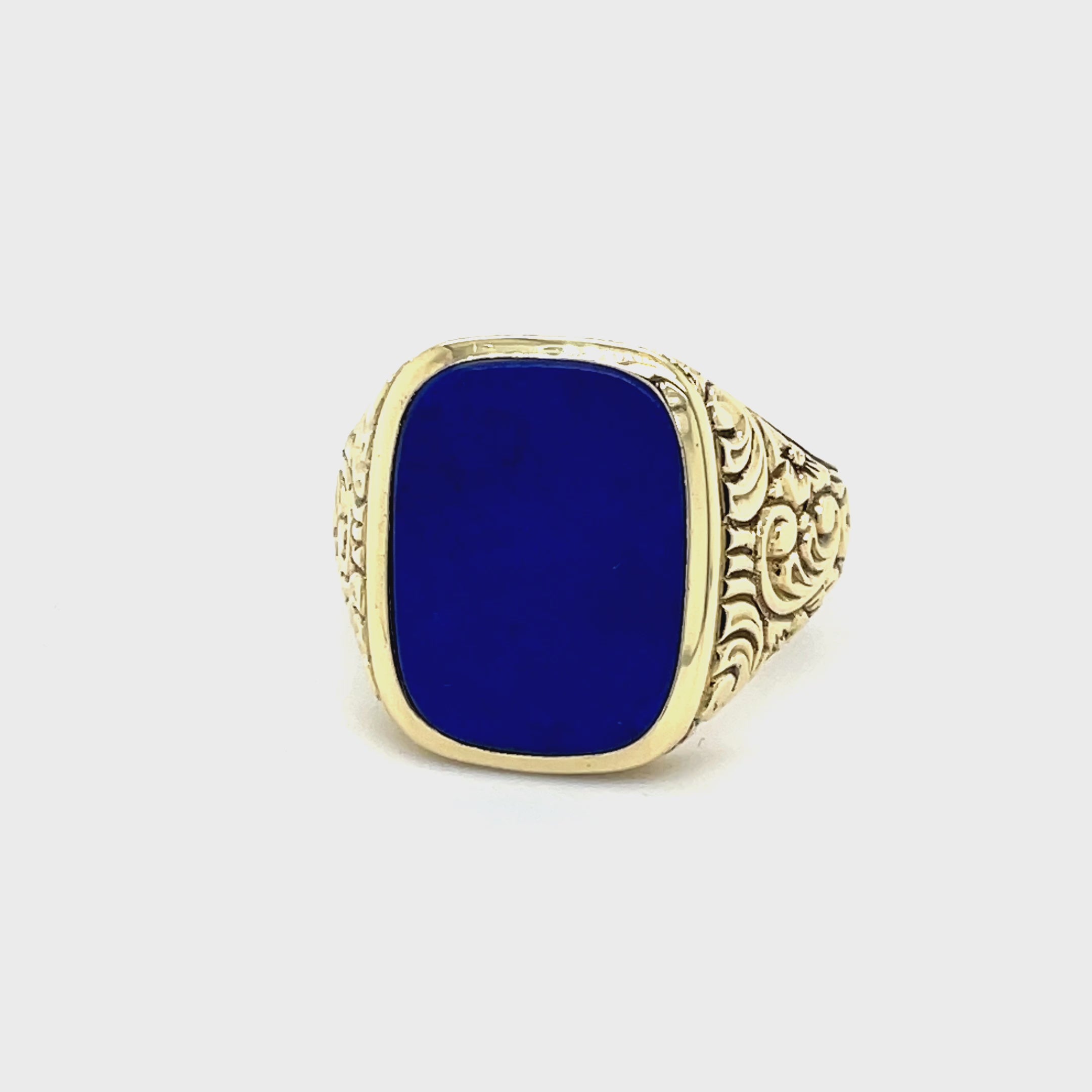 Lapis lazuli on sale gold ring
