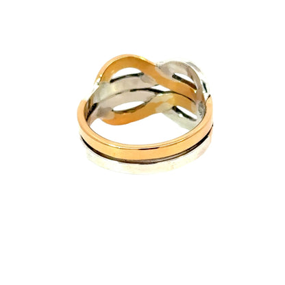 Exklusiver Unikat-Ring aus Gold 900 und Silber 925 - JUWEL1