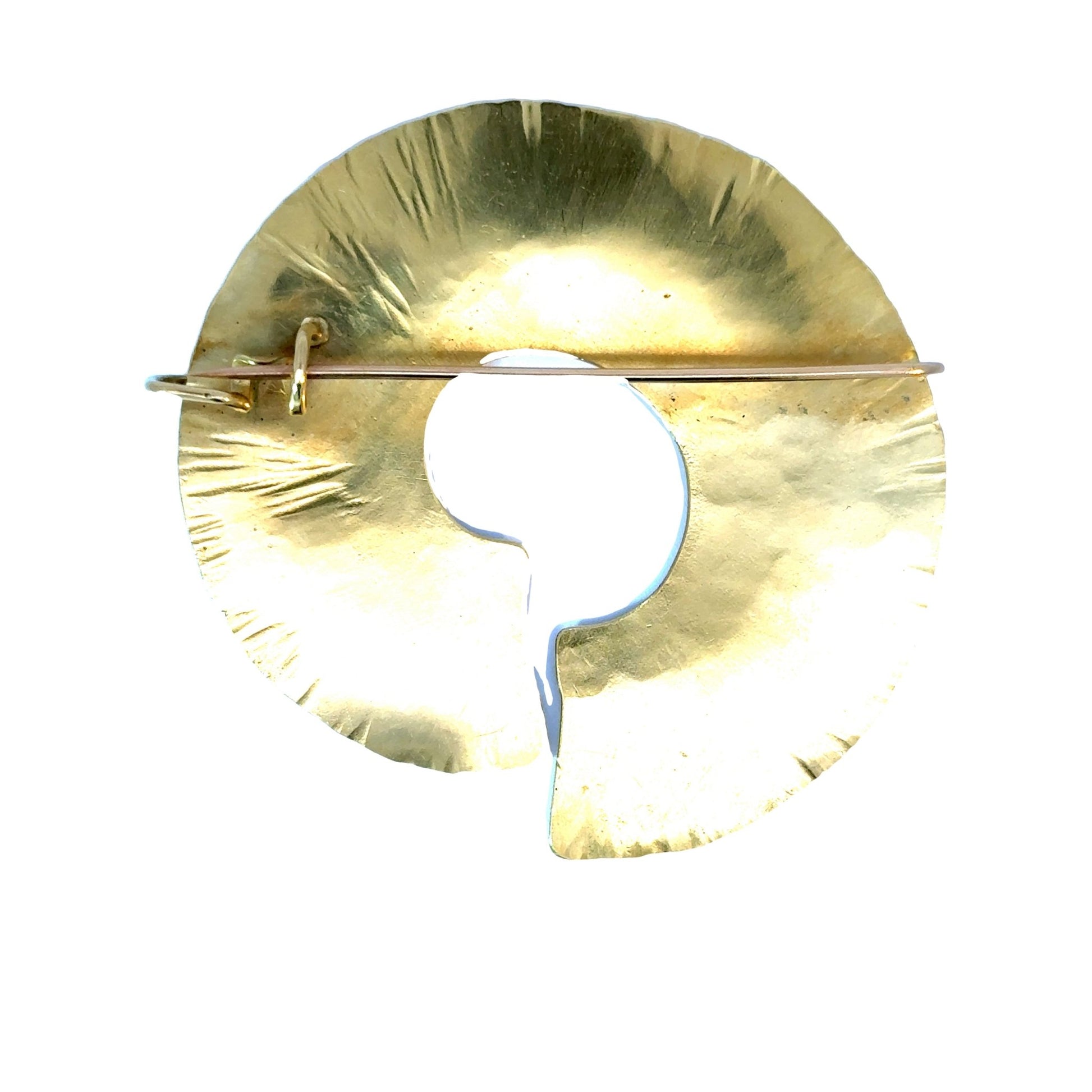 Geschmiedete Goldbrosche 750 von Ulrike Hofmann-Schüll - JUWEL1