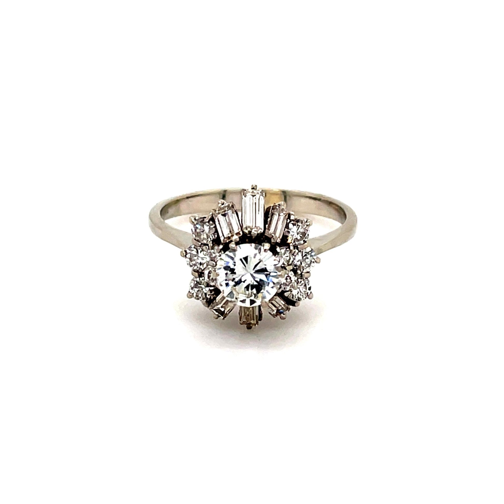 Goldring mit 17 Diamanten zus. ca. 1,20ct Weißgold 750 - JUWEL1