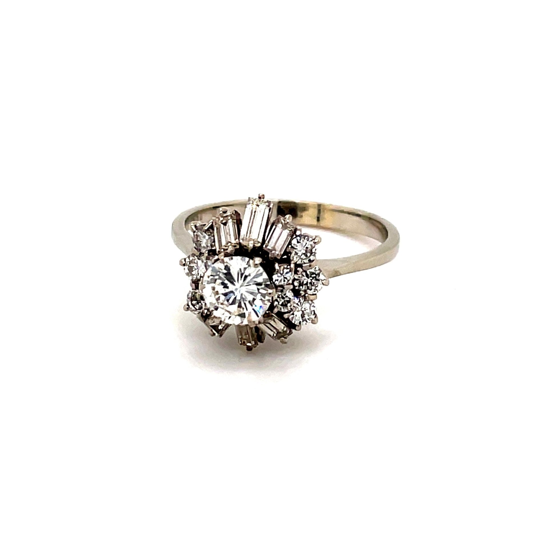 Goldring mit 17 Diamanten zus. ca. 1,20ct Weißgold 750 - JUWEL1