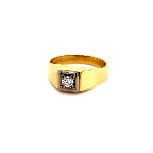 Goldring mit Brillant ca. 0,20 ct Gold 585 - JUWEL1