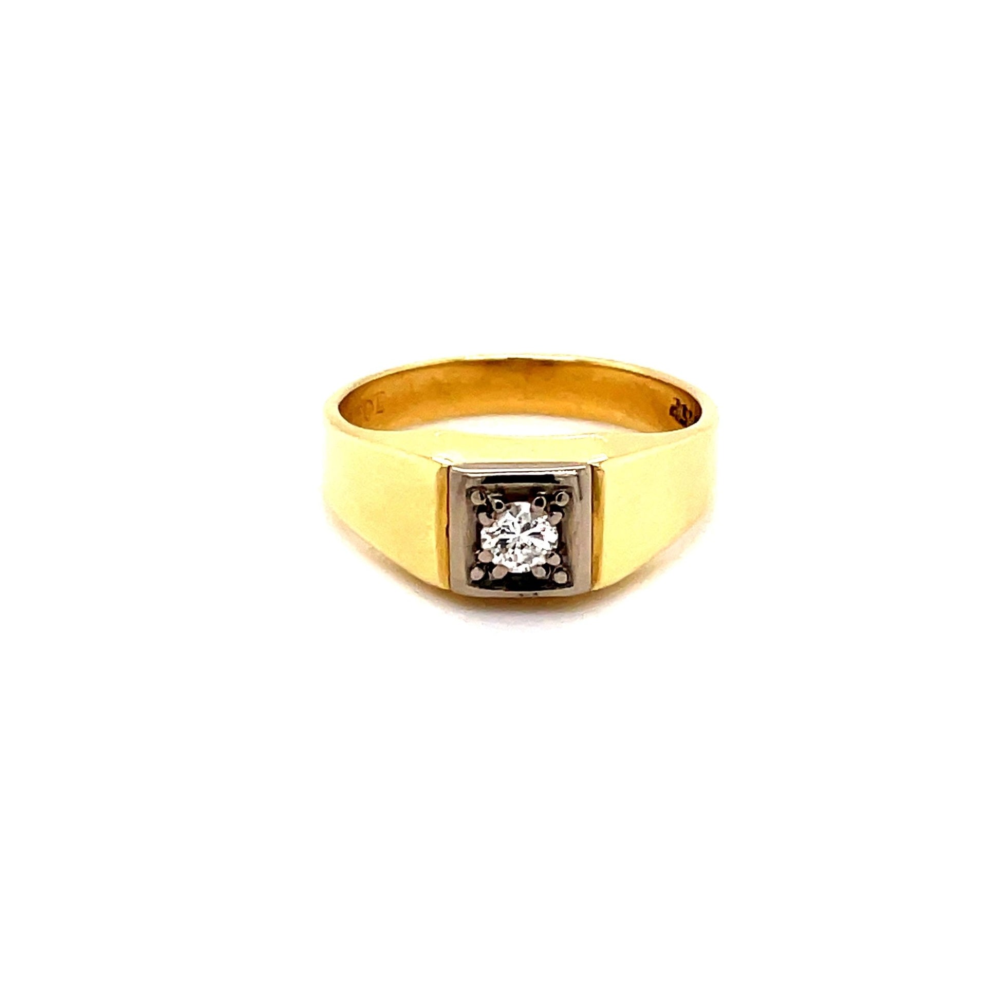 Goldring mit Brillant ca. 0,20 ct Gold 585 - JUWEL1