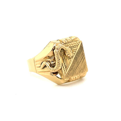 Herrenring mit Schlange in Gold 750 - JUWEL1