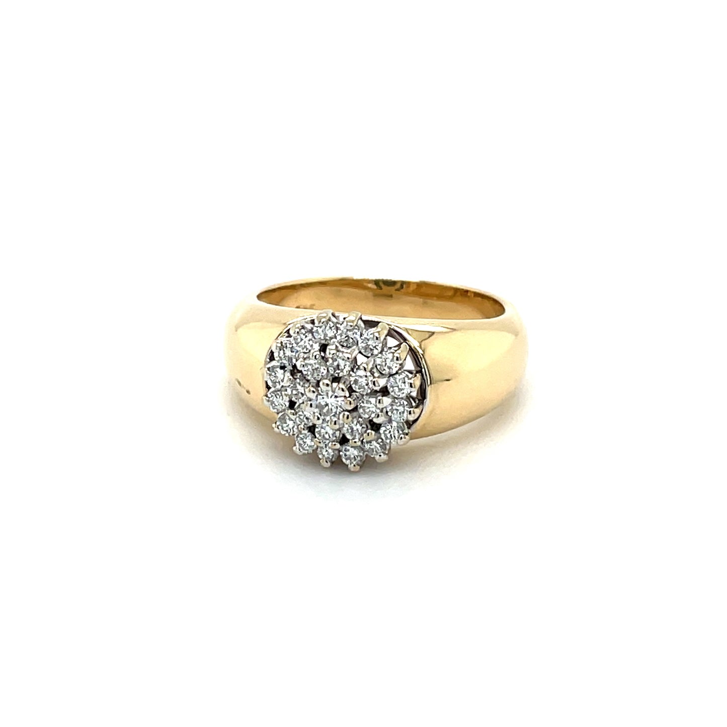 Ring mit 25 Brillanten mind. 7,4g in 585er Gold
